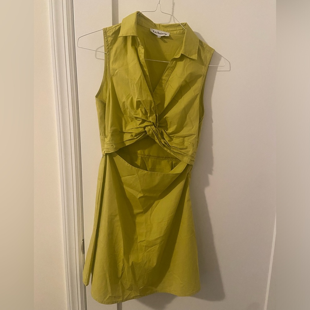 Cute sundress with stomach cut out in front